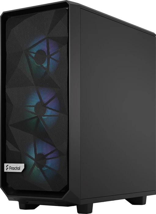 Fractal Design Meshify 2 Compact RGB Black TG Light Tint, Glasfenster