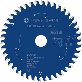 Bosch Professional Expert Wood Cordless Kreissägeblatt 42Z, 140x1.3x20mm, 1 Stück