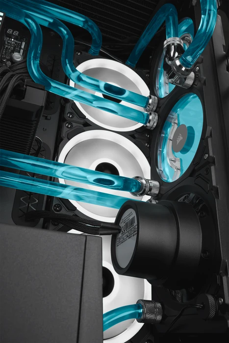 Corsair iCue 5000D RGB Hydro X, schwarz, Glasfenster