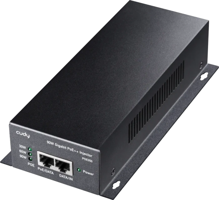 Cudy Wallmount Gigabit PoE-Injektor, 2x RJ-45, 90W PoE++