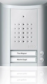 Ritto Entravox Audio Türstation 2 Teilnehmer, silber