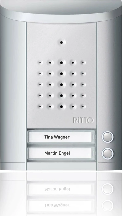 Ritto Entravox Audio Türstation 2 Teilnehmer, silber