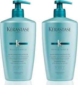 Kérastase Resistance Bain Force Architecte Shampoo, 1l (2x 500ml)