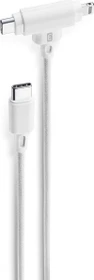 Cellularline Dual Cable 1.5m weiß