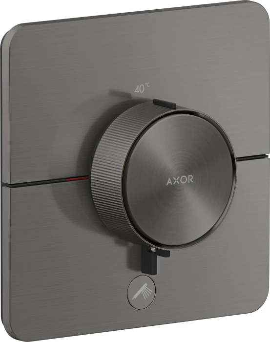 Hansgrohe Axor ShowerSelect ID softsquare Thermostat für 1 Verbraucher und einen zusätzlichen Abgang brushed black chrome