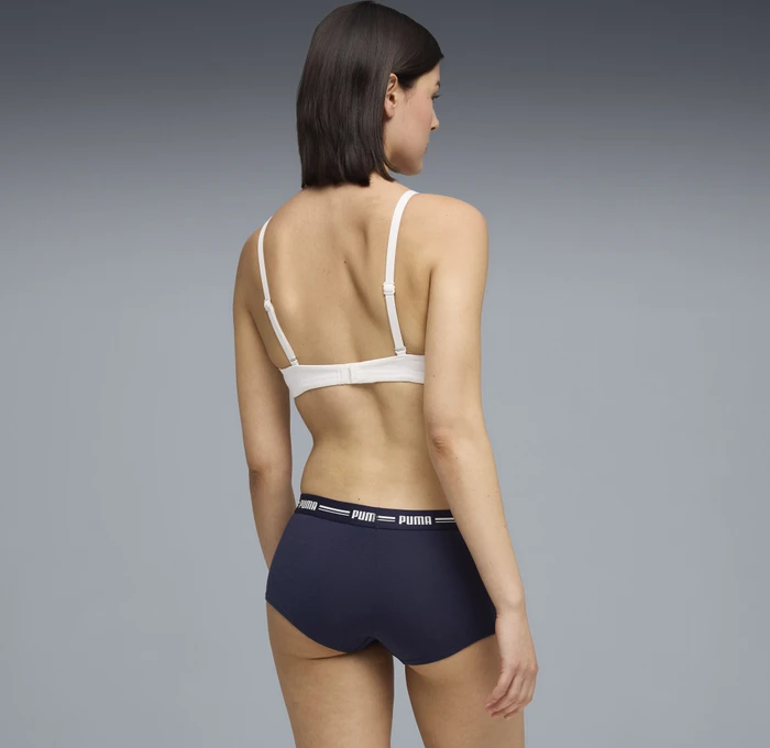 Puma 2er Pack Panties Boxer Briefs dusk blue (Damen)