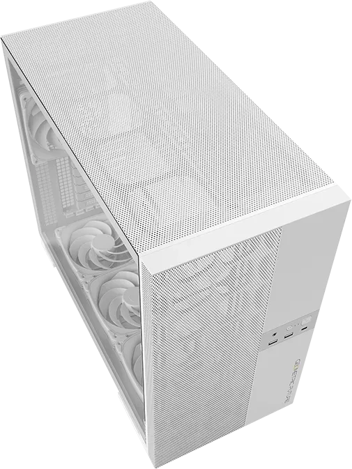 Geometric Future Model 5 Vent White, inkl. Lüfter, Glasfenster