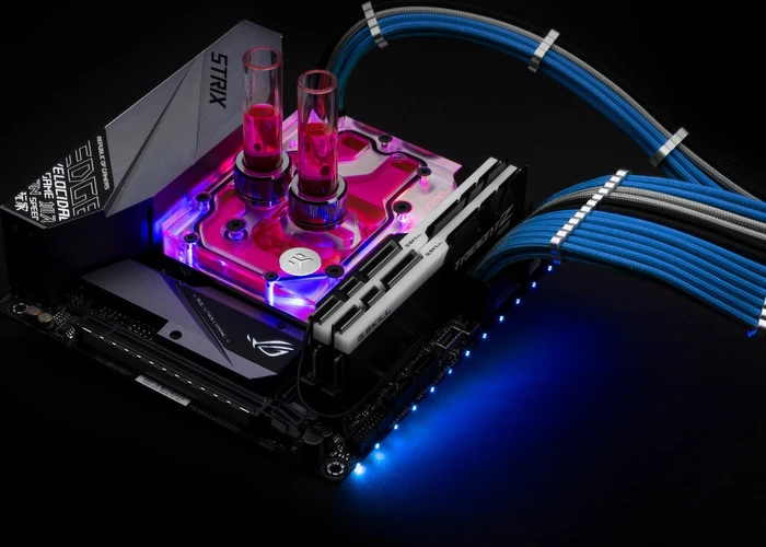 EK Water Blocks Quantum Line EK-Quantum Momentum ASUS ROG Strix Z390I D-RGB Monoblock, Nickel, Acryl