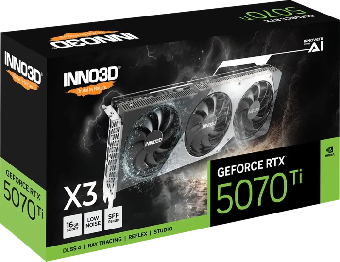 INNO3D GeForce RTX 5070 Ti X3, 16GB GDDR7, HDMI, 3x DP