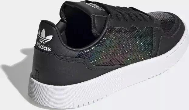 adidas Supercourt core black/cloud white/mystery ruby (Damen)