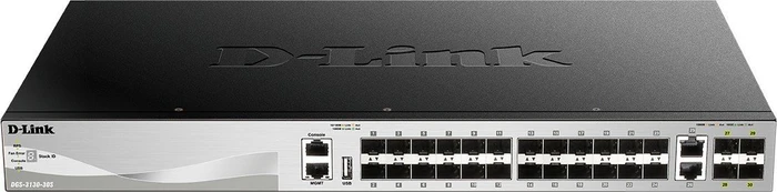 D-Link DGS-3130 Rackmount Gigabit Managed Switch, 24x SFP, 4x SFP+, 2x RJ-45