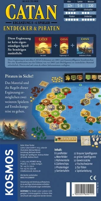 Die Siedler von Catan - Entdecker & Piraten für 5 & 6 Spieler (Ergänzung)