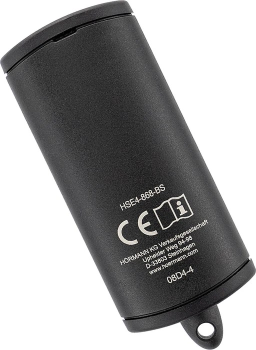 Hörmann HSE 4 BiSecure Handsender für Garagentor 4-Kanal, schwarz