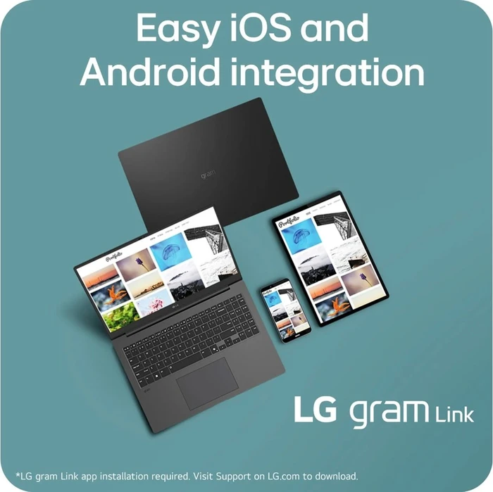 LG gram Pro 16 (2025), Core Ultra 7 256V, 16GB RAM, 1TB SSD, DE