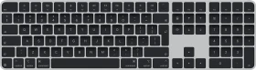Apple Magic Keyboard mit Touch ID und Ziffernblock für Mac mit Apple Chip (USB-C), schwarz/silber, USB/Bluetooth, EN (MXK83Z/A)