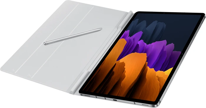 Samsung EF-BT970 Book Cover für Galaxy Tab S7+ Mystic silver