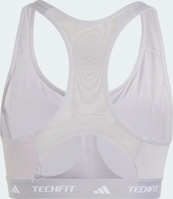 adidas TECHFIT Medium-Support Sport-BH glory grey (Damen)