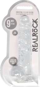 Shots Toys RealRock Crystal Clear Dildo 9"
