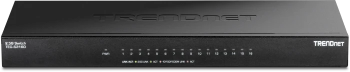 TRENDnet TEG-S Desktop 2.5G Switch, 16x RJ-45