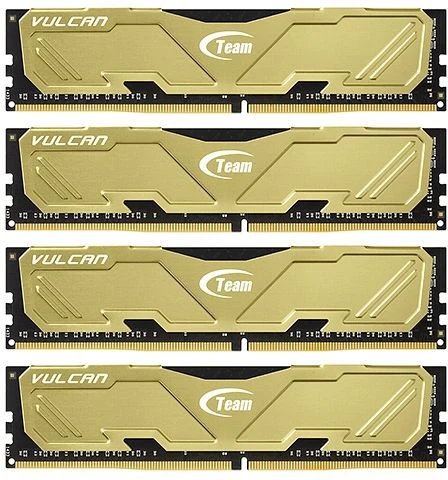 TeamGroup Vulcan gold UDIMM 32GB Kit, DDR4-3000, CL16-16-16-36