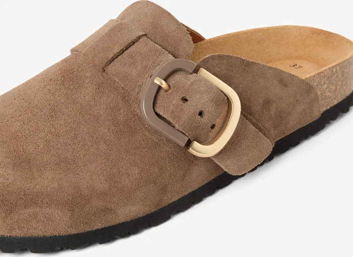 Tamaris Lederpantolette braun (Damen)