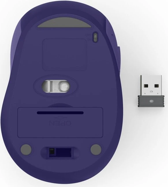 Hama WM-400 Silent Wireless 6-Button Mouse blau/violett, USB