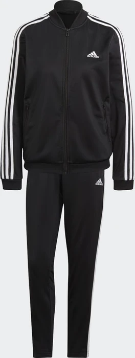 adidas Essentials 3-Streifen Trainingsanzug schwarz/weiß (Damen)