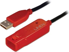 Lindy USB 2.0 aktives Verlängerungskabel, USB-A [Stecker] auf USB-A [Buchse], 8m (42780)