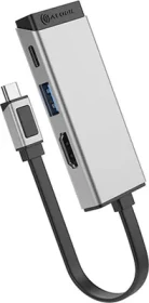 Alogic MagForce TRIO 3-in-1 Hub, USB-C 3.0 [Stecker] (ULCHDACPD-SGR)