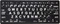 LogicKeyboard LargePrint Mini Mac, White on Black, Bluetooth, DE Vorschaubild