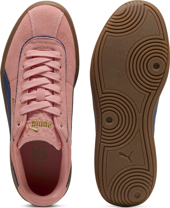 Puma Club Klassika Wildleder pink fruit/blazing blue/puma gold (Damen)