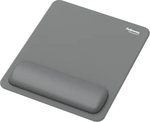 Fellowes Breyta Mausepad mit Handgelenkauflage, 240x200mm, grau