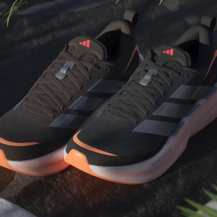 adidas Supernova Glide core black/iron metallic/lucid orange (Herren)