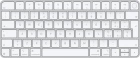 Apple Magic Keyboard mit Touch ID für Mac mit Apple Chip (USB-C), weiß/silber, USB/Bluetooth, IT