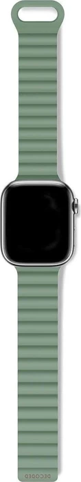 Decoded Silicone Traction Loop Band für Apple Watch 45mm sage leaf green