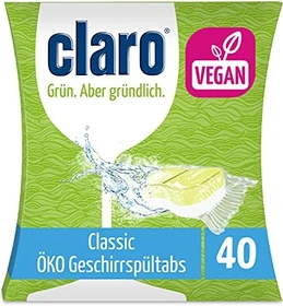 Claro Classic Geschirrspültabs, 40 Stück