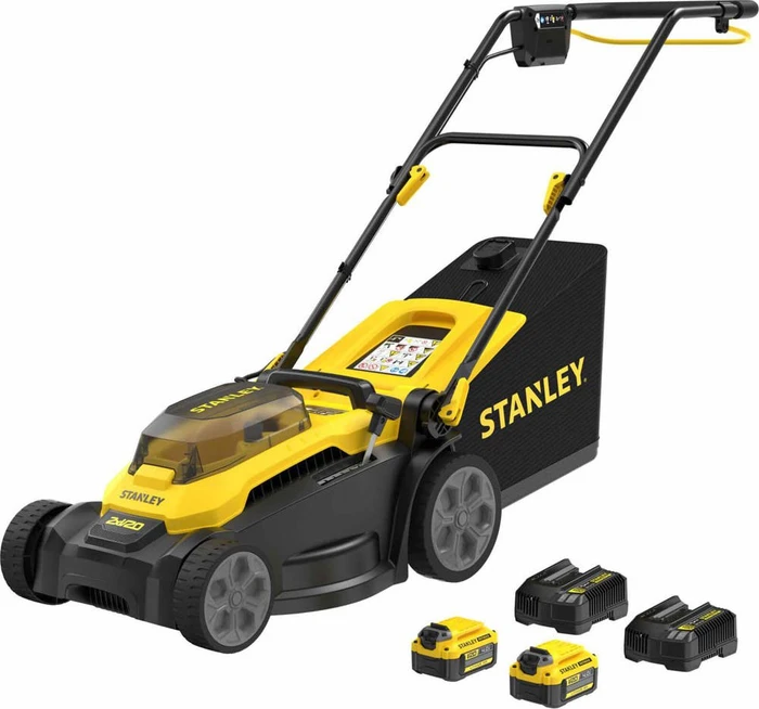 Stanley SCMWP3701M2 V20 Akku-Rasenmäher inkl. 2 Akkus 4.0Ah
