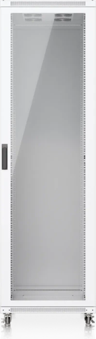 Ubiquiti 42U Rack Cabinet, 19" Rackschrank 42HE, mit Rollen, Glastür, weiß, 1000mm tief