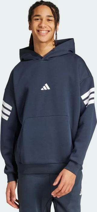 adidas Future Icons 3-Streifen Hoodie aurora ink (Herren)