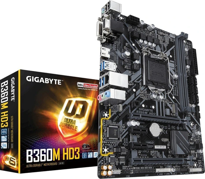 GIGABYTE B360M HD3 (Intel 1151 v2)