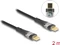 DeLOCK USB-C auf USB-C Kabel, USB 2.0, 480Mb/s, 100W USB PD 3.0, schwarz, 2m Vorschaubild
