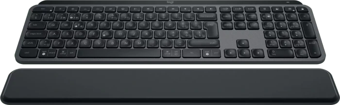 Logitech MX Keys S Plus MX Palm Rest, Graphite, schwarz, LEDs weiß, Logi Bolt, USB/Bluetooth, CH