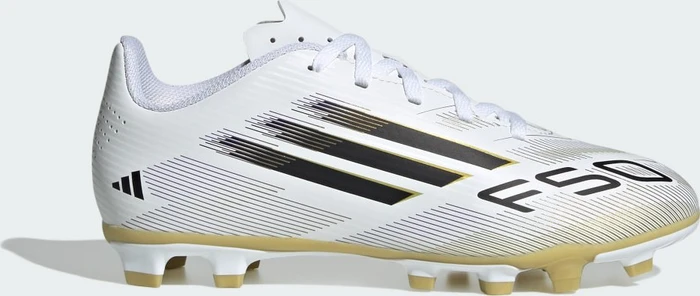 adidas F50 Club cloud white/core black/gold metallic (Junior)