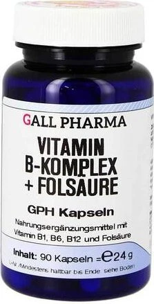 Vitamin B Komplex + Folsäure GPH Kapseln, 90 Stück