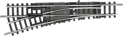 Trix - Spur N - Minitrix Links-Weiche Länge 112.6mm