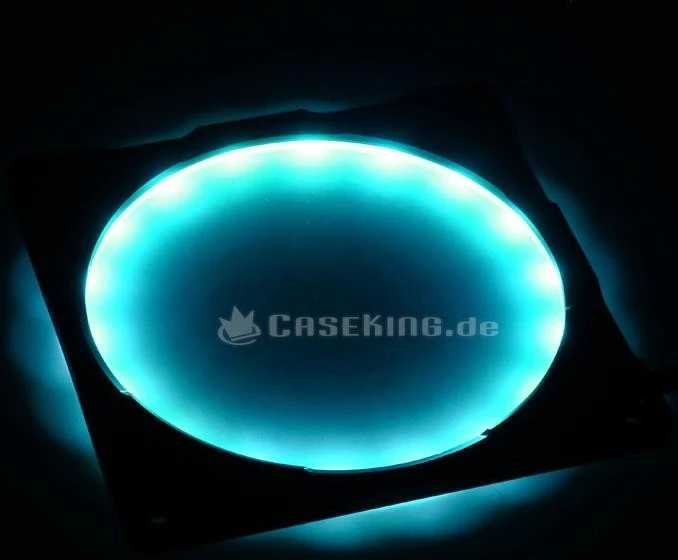 Phanteks Halos Lux RGB LED 120mm Rahmen, Aluminium schwarz
