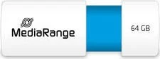 MediaRange USB Speicherstick Color Edition 64GB weiß/blau, USB-A, USB 2.0