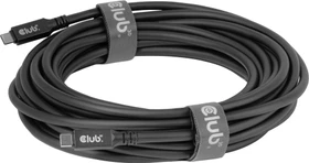 Club 3D USB4 Kabel, 20Gb/s, 8K60Hz, 100W PD, USB-C Stecker auf USB-C Stecker, schwarz, 9m (CAC-2509)