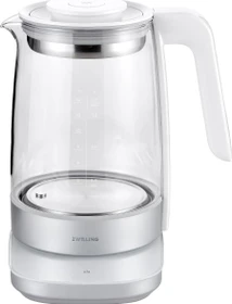 Zwilling Enfinigy 1.7l Glas-Wasserkocher/Teekocher weiß
