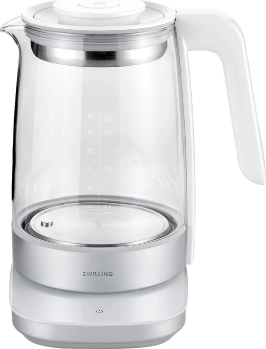 Zwilling Enfinigy 1.7l Glas-Wasserkocher/Teekocher weiß